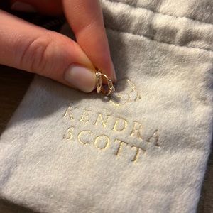 Kendra Scott Audrey Rose Gold Diamond Huggies